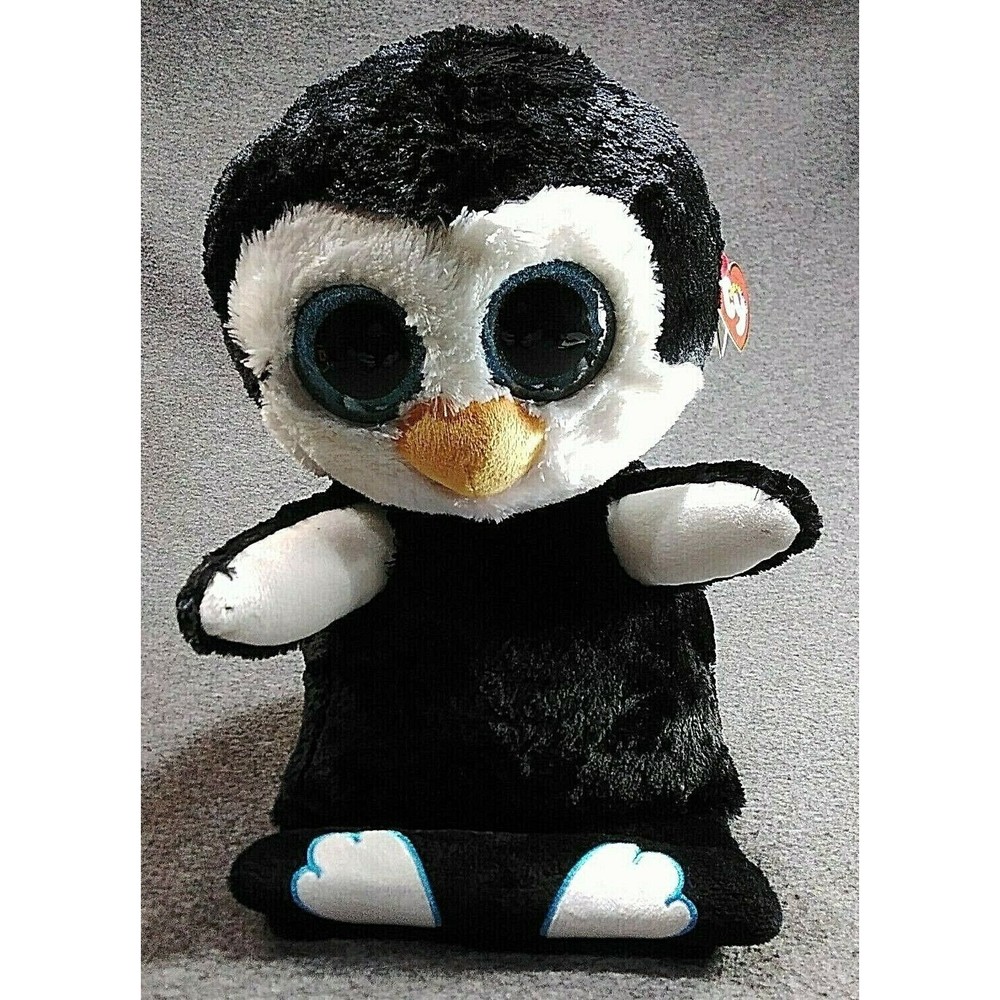 TY Beanie Boos Peek-A-Boo Plush "Penni" the Penguin 15" Lovey iPad Tablet Holder